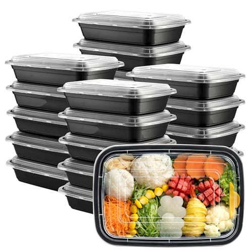 Portion-Control Plastic Containers with Lids - 5000-Piece Set